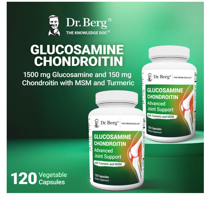 Dr. Berg Glucosamine Chondroitin Advanced Joint Support 120ct
