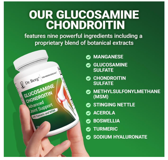 Dr. Berg Glucosamine Chondroitin Advanced Joint Support 120ct