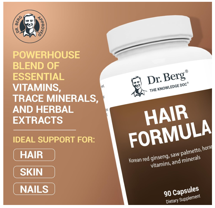 Dr. Berg Hair Formula - 90 Capsules
