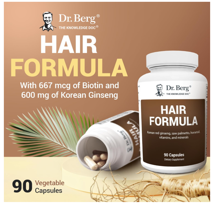 Dr. Berg Hair Formula - 90 Capsules