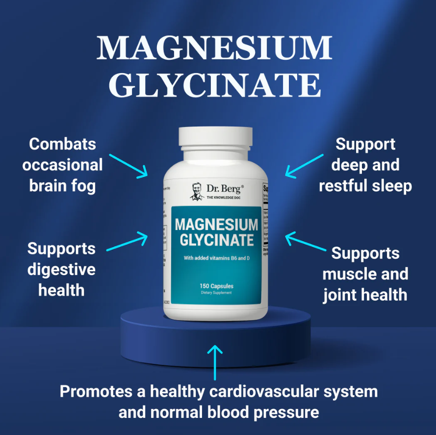 Dr. Berg Magnesium Glycinate - 150 Capsules
