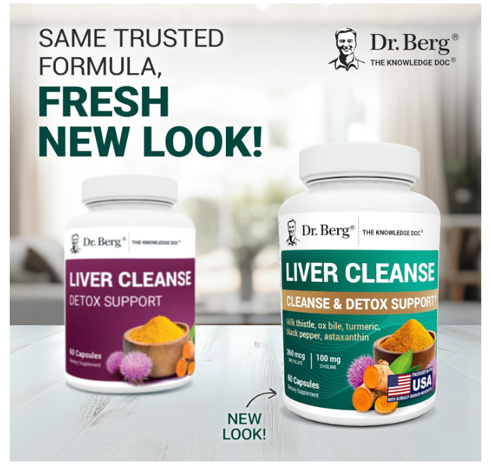 Dr. Berg Liver Cleanse Detox Support - Vegetable Capsules
