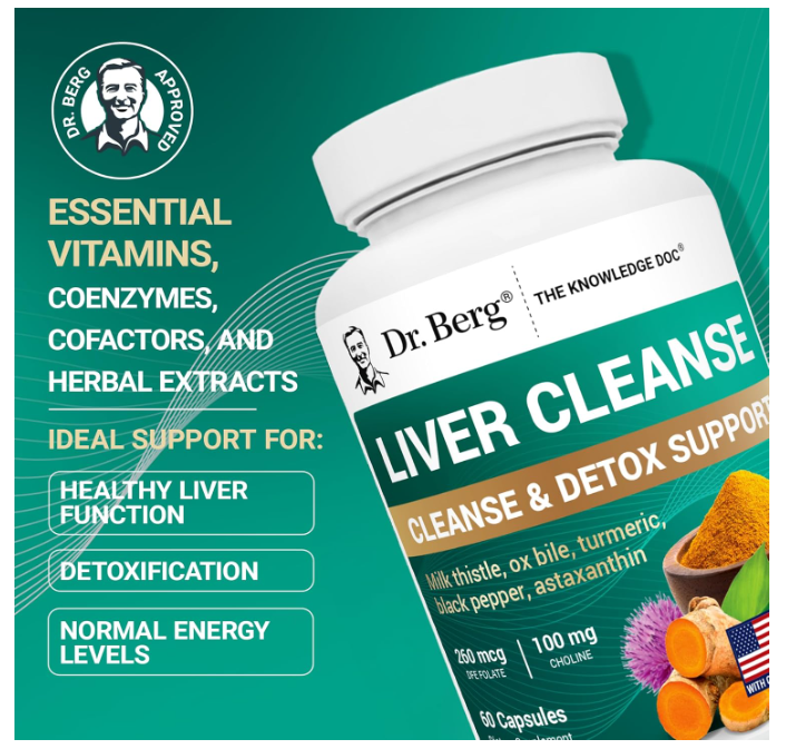 Dr. Berg Liver Cleanse Detox Support - Vegetable Capsules