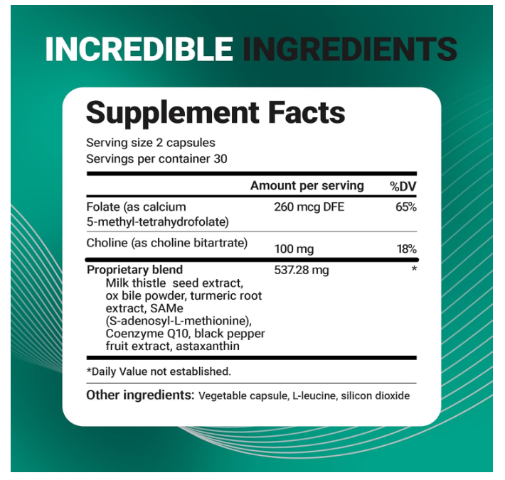 Dr. Berg Liver Cleanse Detox Support - Vegetable Capsules