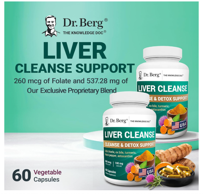 Dr. Berg Liver Cleanse Detox Support - Vegetable Capsules