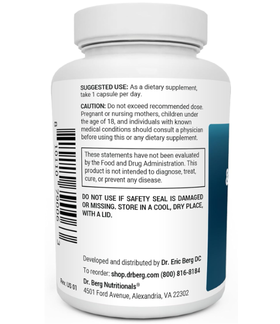 Dr. Berg Adrenal & Cortisol Support - 60 Capsules
