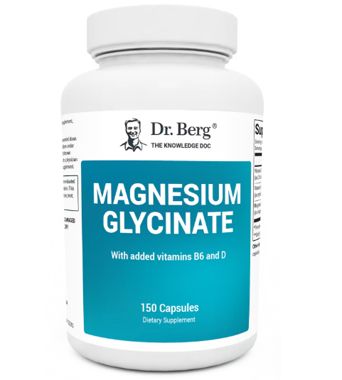 Dr. Berg Magnesium Glycinate - 150 Capsules