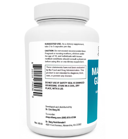 Dr. Berg Magnesium Glycinate - 150 Capsules