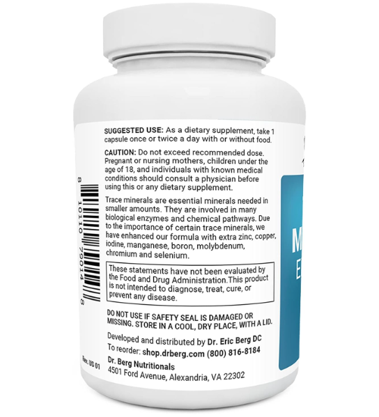 Dr. Berg Trace Minerals Enhanced - 60 Capsules
