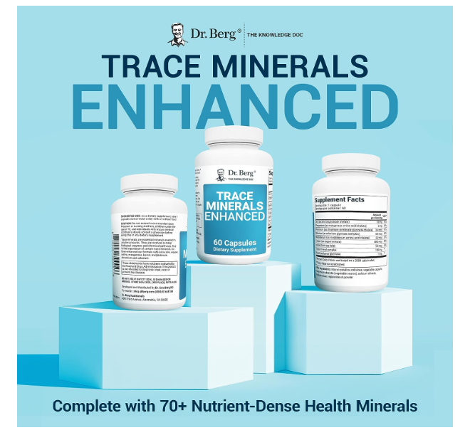Dr. Berg Trace Minerals Enhanced - 60 Capsules