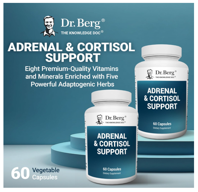 Dr. Berg Adrenal & Cortisol Support - 60 Capsules