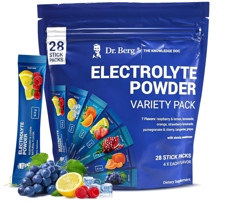 Dr. Berg Electrolyte Powder - Variety Pack 28-Sticks