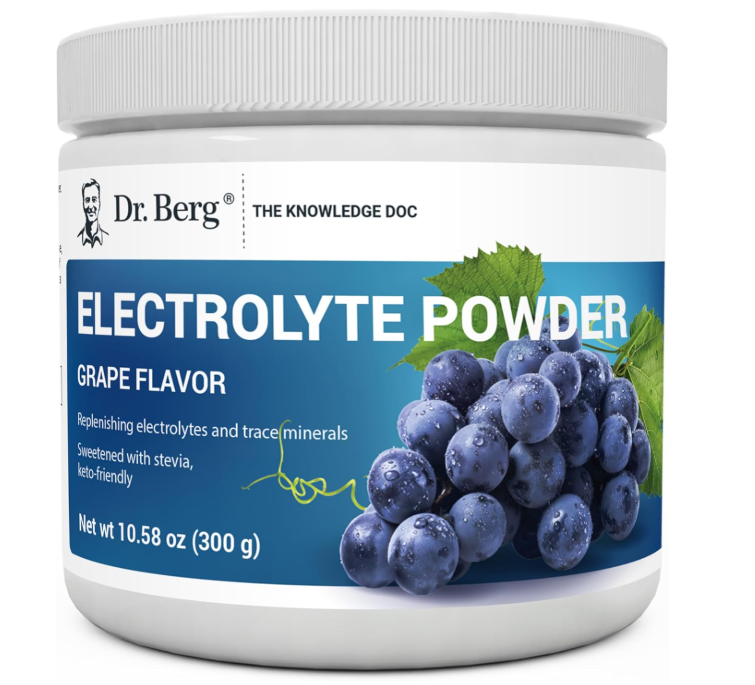 Dr. Berg Electrolyte Powder Grapes 50-Servings