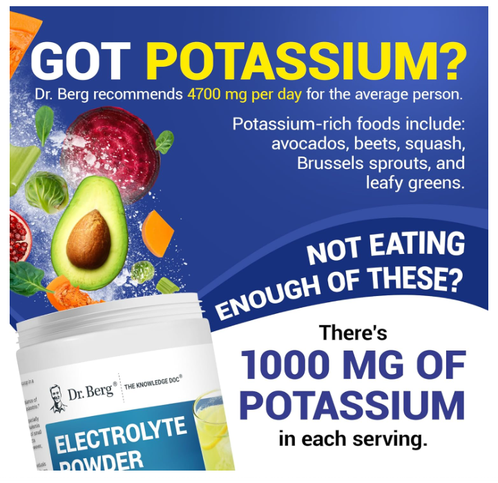Dr. Berg Electrolyte Powder Lemonade 100-Servings