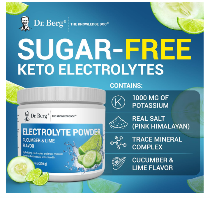 Dr. Berg Electrolyte Cucumber & Lime 50-Servings